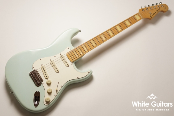 g7-ST/M - Sonic Blue / White Binding & Block Inlays