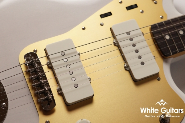 JMV-R2 - White Blonde / Matching Head / Anodized Pickguard