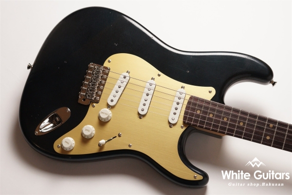 g7-ST/R-R.Rarge - Vintage Charcoal Frost Metallic / Lightly Aged / Anodized Pickguard